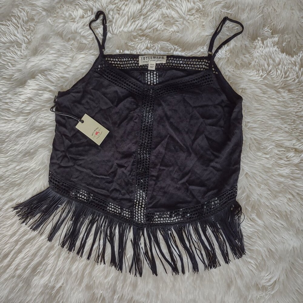 NWT Idyllwind black fringe tank